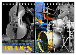 Klangbilder des Blues (Tischkalender 2024 DIN A5 quer), CALVENDO Monatskalender