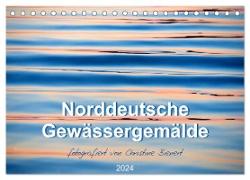 Norddeutsche Gewässergemälde (Tischkalender 2024 DIN A5 quer), CALVENDO Monatskalender