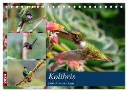 Kolibris - Edelsteine der Lüfte (Tischkalender 2024 DIN A5 quer), CALVENDO Monatskalender