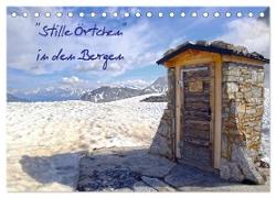 "Stille Örtchen" in den Bergen (Tischkalender 2024 DIN A5 quer), CALVENDO Monatskalender