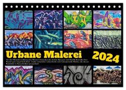 Urbane Malerei (Tischkalender 2024 DIN A5 quer), CALVENDO Monatskalender