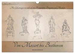Von Mozart bis Beethoven (Wandkalender 2024 DIN A3 quer), CALVENDO Monatskalender