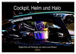 Cockpit, Helm und Halo (Wandkalender 2024 DIN A2 quer), CALVENDO Monatskalender