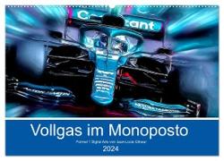Vollgas im Monoposto (Wandkalender 2024 DIN A2 quer), CALVENDO Monatskalender