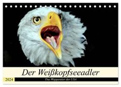 Der Weißkopfseeadler - Das Wappentier der USA (Tischkalender 2024 DIN A5 quer), CALVENDO Monatskalender