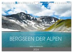 Bergseen der Alpen (Wandkalender 2024 DIN A4 quer), CALVENDO Monatskalender