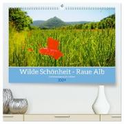 Wilde Schönheit - Raue Alb (hochwertiger Premium Wandkalender 2024 DIN A2 quer), Kunstdruck in Hochglanz