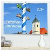 Gemeinde Vaterstetten (hochwertiger Premium Wandkalender 2024 DIN A2 quer), Kunstdruck in Hochglanz
