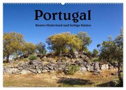 Portugal Buntes Hinterland und farbige Küsten (Wandkalender 2024 DIN A2 quer), CALVENDO Monatskalender