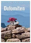 Hoch oben in den Dolomiten (Tischkalender 2024 DIN A5 hoch), CALVENDO Monatskalender