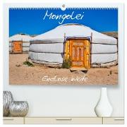 Mongolei Endlose Weite (hochwertiger Premium Wandkalender 2024 DIN A2 quer), Kunstdruck in Hochglanz
