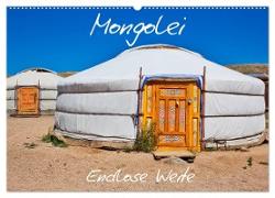Mongolei Endlose Weite (Wandkalender 2024 DIN A2 quer), CALVENDO Monatskalender