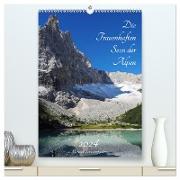 Die Traumhaften Seen der Alpen (hochwertiger Premium Wandkalender 2024 DIN A2 hoch), Kunstdruck in Hochglanz