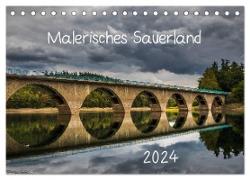 Malerisches Sauerland (Tischkalender 2024 DIN A5 quer), CALVENDO Monatskalender