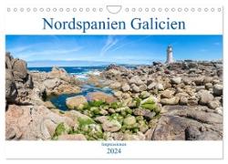 Nordspanien Galicien (Wandkalender 2024 DIN A4 quer), CALVENDO Monatskalender