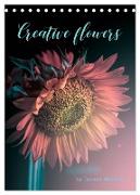 Creative flowers (Tischkalender 2024 DIN A5 hoch), CALVENDO Monatskalender