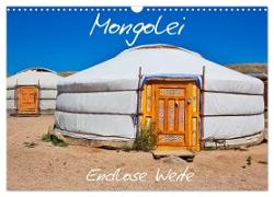 Mongolei Endlose Weite (Wandkalender 2024 DIN A3 quer), CALVENDO Monatskalender