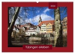 Tübingen erleben (Wandkalender 2024 DIN A2 quer), CALVENDO Monatskalender