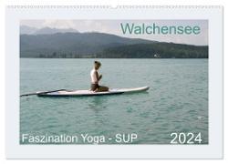 Faszination Yoga - SUP (Wandkalender 2024 DIN A2 quer), CALVENDO Monatskalender