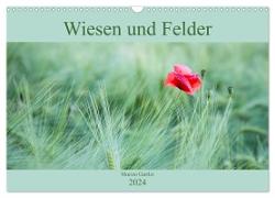 Wiesen und Felder (Wandkalender 2024 DIN A3 quer), CALVENDO Monatskalender