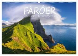 Färöer - Archipel im Nordmeer (Wandkalender 2024 DIN A2 quer), CALVENDO Monatskalender
