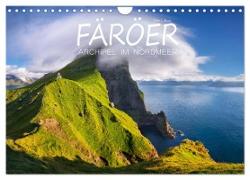 Färöer - Archipel im Nordmeer (Wandkalender 2024 DIN A4 quer), CALVENDO Monatskalender