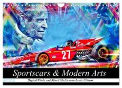 Sportscars & Modern Arts (Wandkalender 2024 DIN A4 quer), CALVENDO Monatskalender