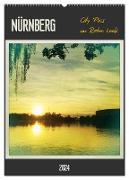 Nürnberg City Pics im Retro Look (Wandkalender 2024 DIN A2 hoch), CALVENDO Monatskalender