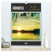 Nürnberg City Pics im Retro Look (hochwertiger Premium Wandkalender 2024 DIN A2 hoch), Kunstdruck in Hochglanz