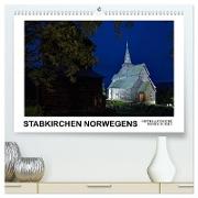 Stabkirchen Norwegens - Mittelalterliche Mystik in Holz (hochwertiger Premium Wandkalender 2024 DIN A2 quer), Kunstdruck in Hochglanz