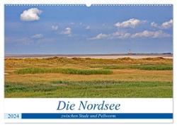 Die Nordsee zwischen Stade und Pellworm (Wandkalender 2024 DIN A2 quer), CALVENDO Monatskalender