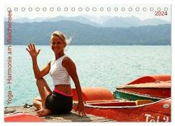 Yoga ¿ Harmonie am Walchensee (Tischkalender 2024 DIN A5 quer), CALVENDO Monatskalender