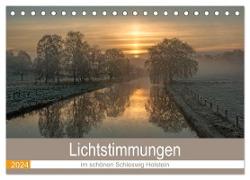 Lichtstimmungen im schönen Schleswig Holstein (Tischkalender 2024 DIN A5 quer), CALVENDO Monatskalender