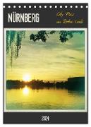 Nürnberg City Pics im Retro Look (Tischkalender 2024 DIN A5 hoch), CALVENDO Monatskalender