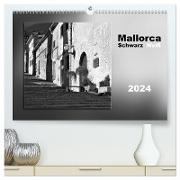 Mallorca Schwarz Weiß (hochwertiger Premium Wandkalender 2024 DIN A2 quer), Kunstdruck in Hochglanz