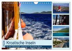 Kroatische Inseln - Mit dem Motorsegler unterwegs in der Kvarner Bucht (Wandkalender 2024 DIN A4 quer), CALVENDO Monatskalender