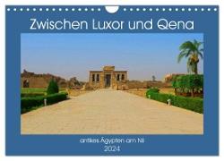 Zwischen Luxor und Qena - antikes Ägypten am Nil (Wandkalender 2024 DIN A4 quer), CALVENDO Monatskalender