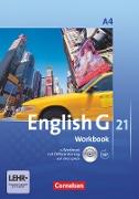 English G 21, Ausgabe A, Band 4: 8. Schuljahr, Workbook mit CD-ROM und Audios online
