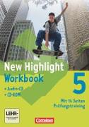New Highlight, Allgemeine Ausgabe, Band 5: 9. Schuljahr, Workbook mit CD-ROM und Text-CD