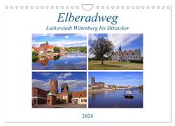 Elberadweg von Lutherstadt Wittenberg bis Hitzacker (Wandkalender 2024 DIN A4 quer), CALVENDO Monatskalender