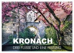 Kronach - drei Flüsse und eine Festung (Wandkalender 2024 DIN A3 quer), CALVENDO Monatskalender
