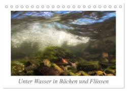 Unter Wasser in Bächen und Flüssen (Tischkalender 2024 DIN A5 quer), CALVENDO Monatskalender