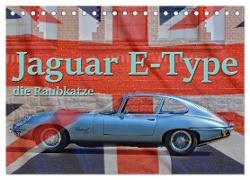 Jaguar E-Type - Die Raubkatze (Tischkalender 2024 DIN A5 quer), CALVENDO Monatskalender