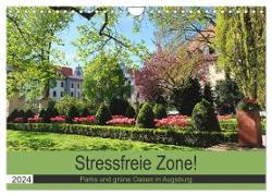 Stressfreie Zone! Parks und grüne Oasen in Augsburg (Wandkalender 2024 DIN A4 quer), CALVENDO Monatskalender