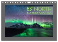 63° North - The spirit of Iceland (Wandkalender 2024 DIN A4 quer), CALVENDO Monatskalender