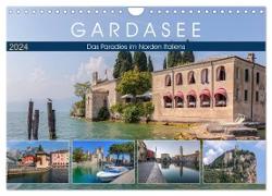 Gardasee, das Paradies im Norden Italiens (Wandkalender 2024 DIN A4 quer), CALVENDO Monatskalender