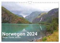 Norwegen 2024 - Berge, Fjorde, Moore (Wandkalender 2024 DIN A4 quer), CALVENDO Monatskalender