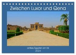 Zwischen Luxor und Qena - antikes Ägypten am Nil (Tischkalender 2024 DIN A5 quer), CALVENDO Monatskalender