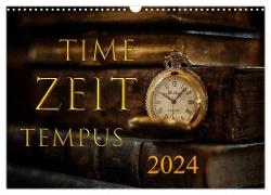 Time - Zeit - Tempus (Wandkalender 2024 DIN A3 quer), CALVENDO Monatskalender