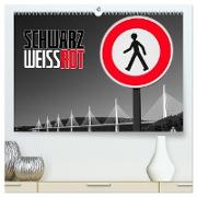 Schwarz - Weiß - Rot (hochwertiger Premium Wandkalender 2024 DIN A2 quer), Kunstdruck in Hochglanz